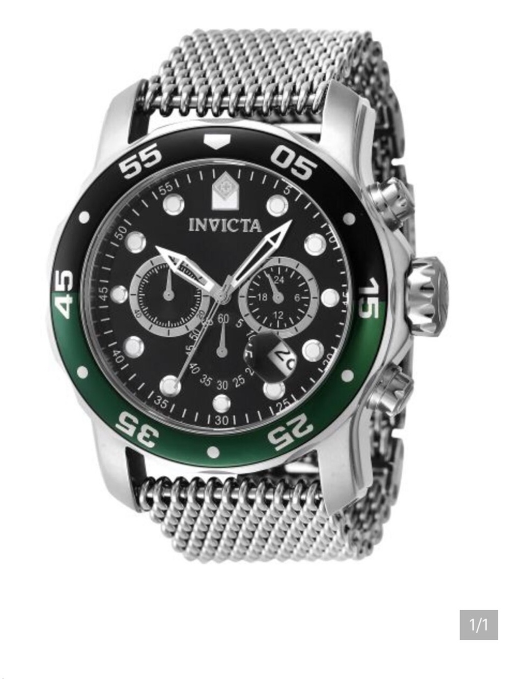 NWT Invicta Men's Pro Diver Black Dial Watch - 47631